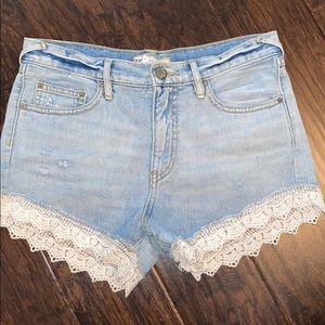 Free people high waisted shorts